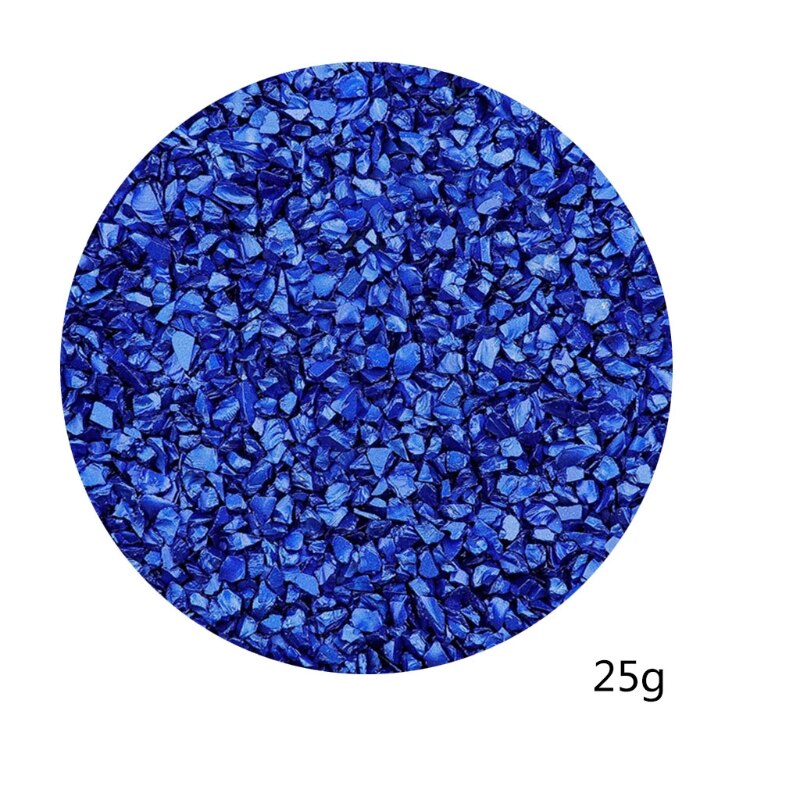 1 tasche Glas Zerkleinert Stein Chunky Glitter Unregelmäßige Glas Chips Epoxy Harz Form Füllstoff Nail art Dekoration DIY Handwerk