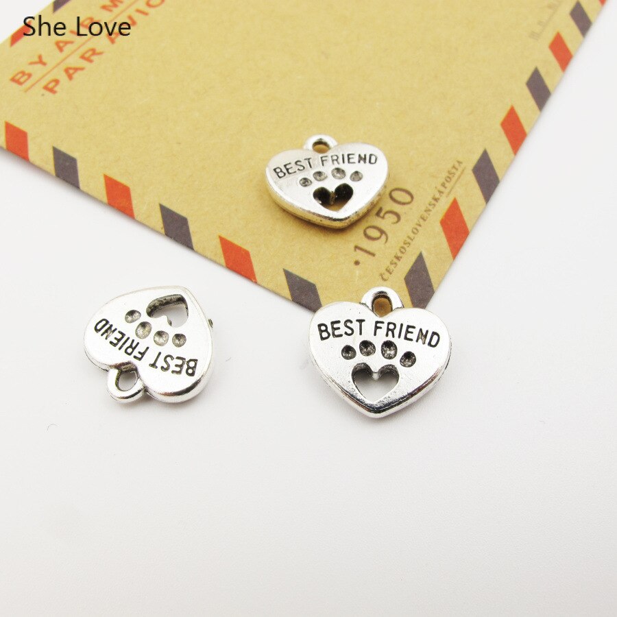 Chzimade 50Pcs/lot Best Friends Metal Letter Print... – Grandado