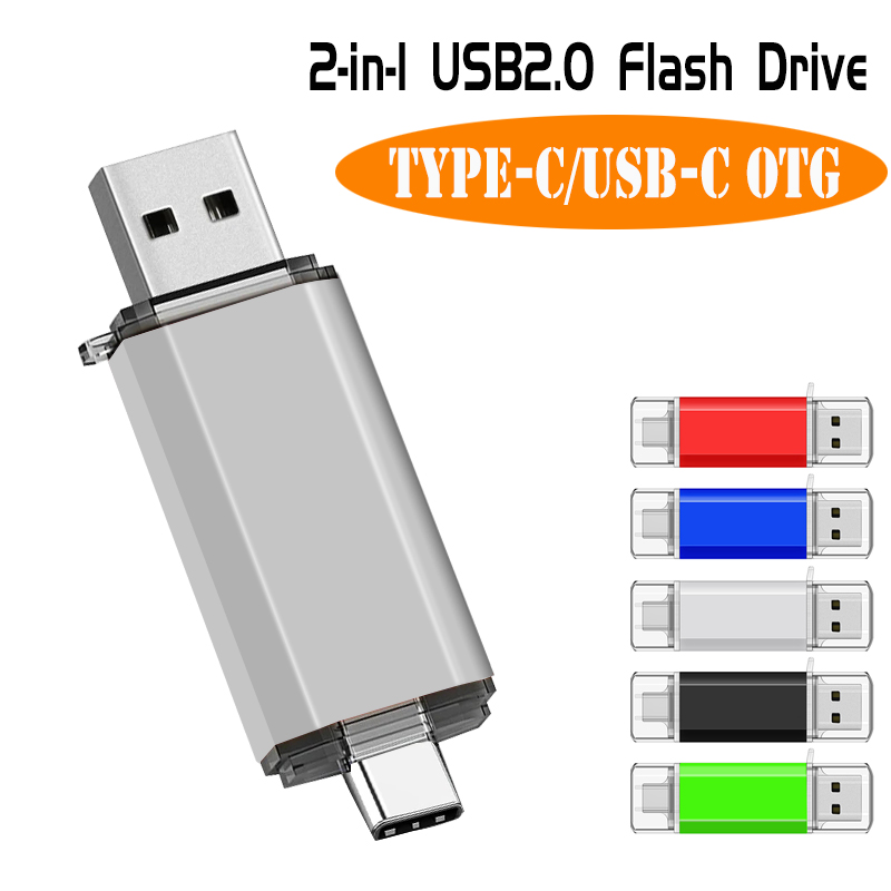 Multifunktionales otg 2 in 1 typ-c usb-Stock 128gb cle usb-Stock 8/16/32/64 gb usb-Stock für telefon