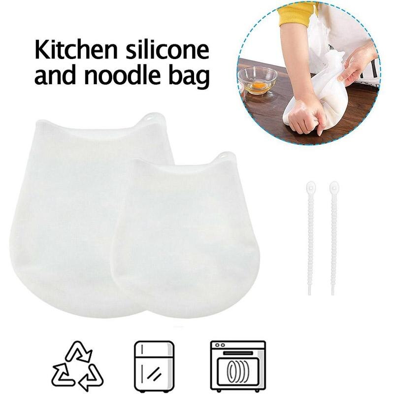 Siliconen Kneden Zak Meel Mixer Tas Herbruikbare Koken Brood Deeg Voor Pizza Gadget Keukengerei Mixer Gebak N1A4