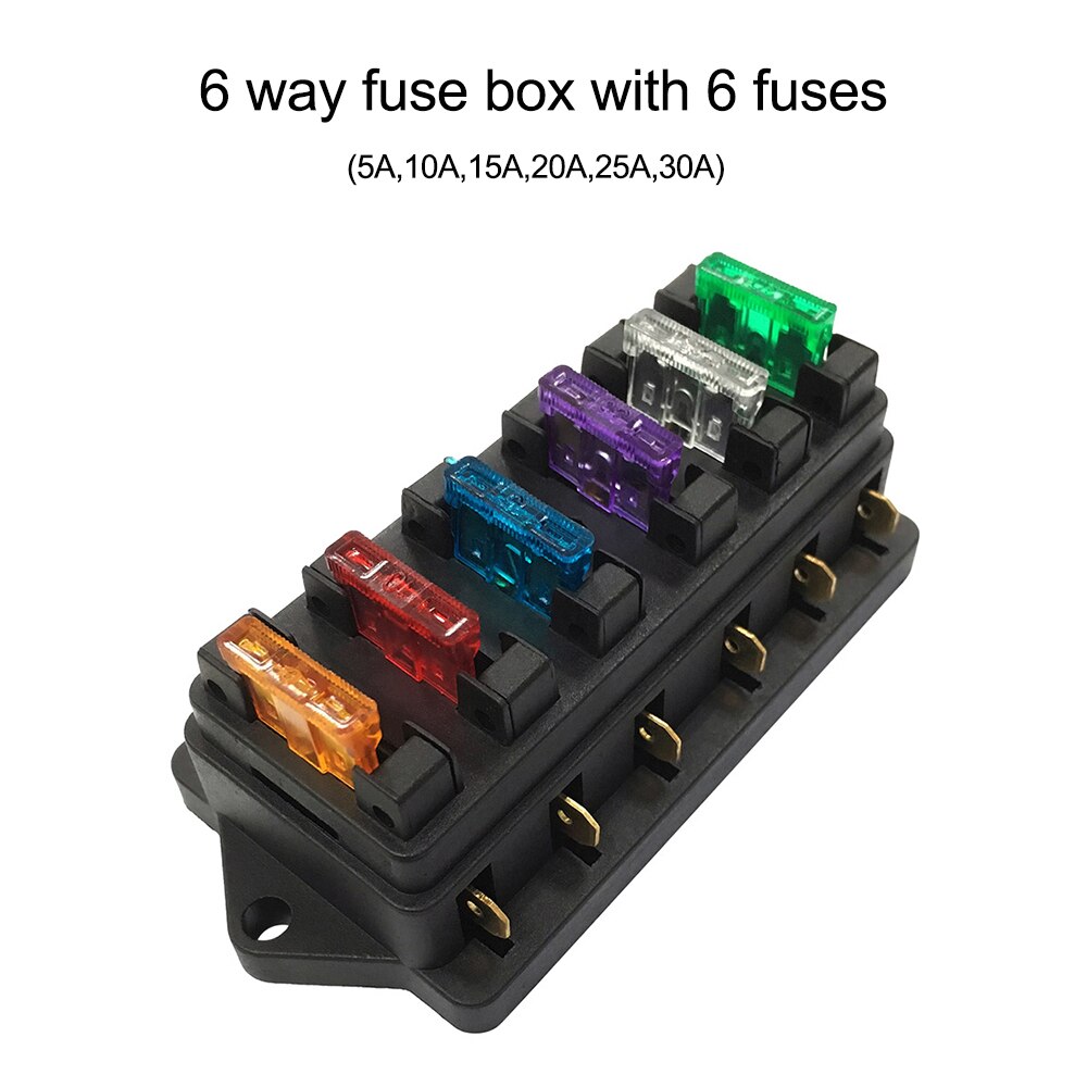 4 -suuntainen / 6 -suuntainen / 8 -suuntainen sulakekotelon pidikkeen sulakerasia 8 vakiosulakkeella kuorma -auton veneajoneuvoon 12v/24v/32v