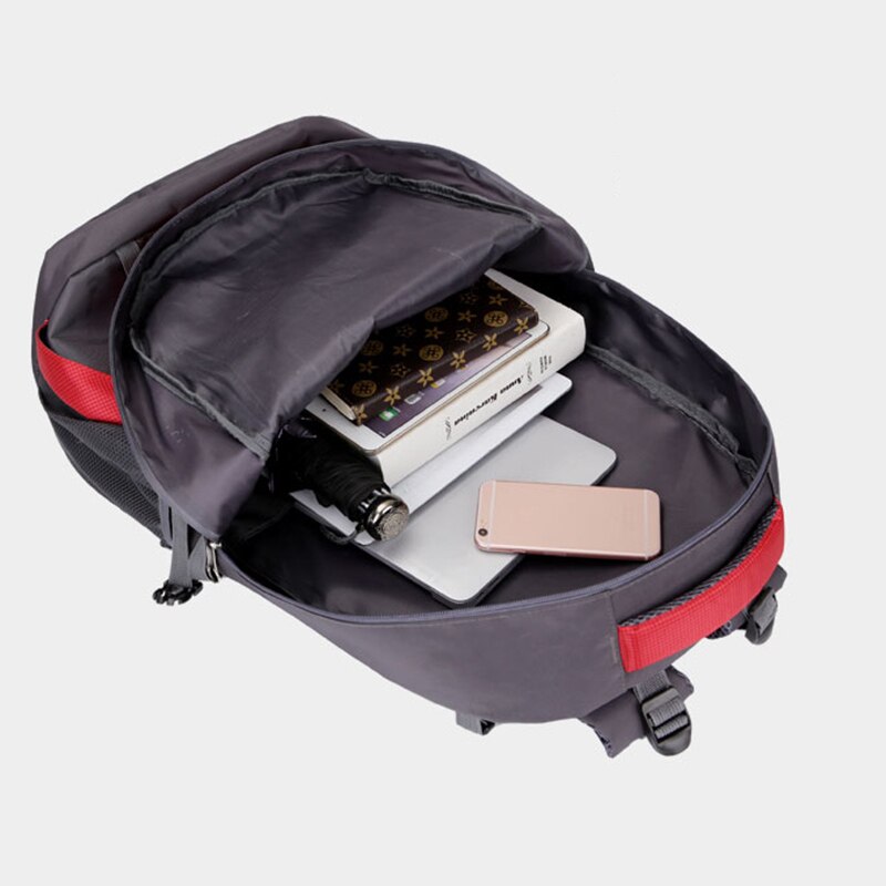 45 l grande capacidade homens mochila casal casual ao ar livre saco de escalada senhora saco de esportes masculino mochila de viagem adolescente saco de escola preto