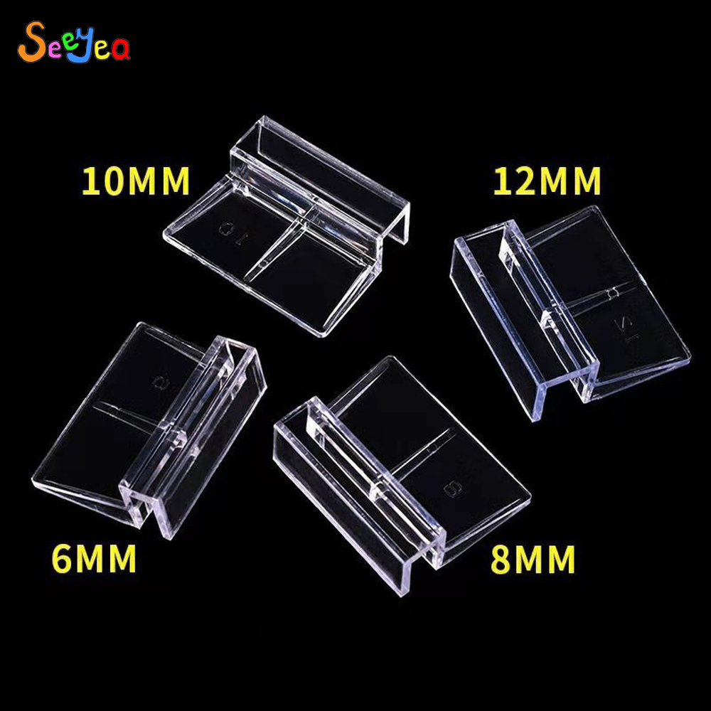 Soporte de tapa de acrílico para acuario, Clip para tapa superior de Acuario, estante de soporte, suministros para pecera