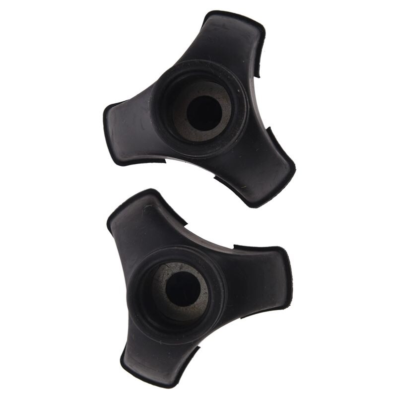 2X Walking Stick End Tripod CANE TIP Self Standing Rubber NON-SLIP End Bottom