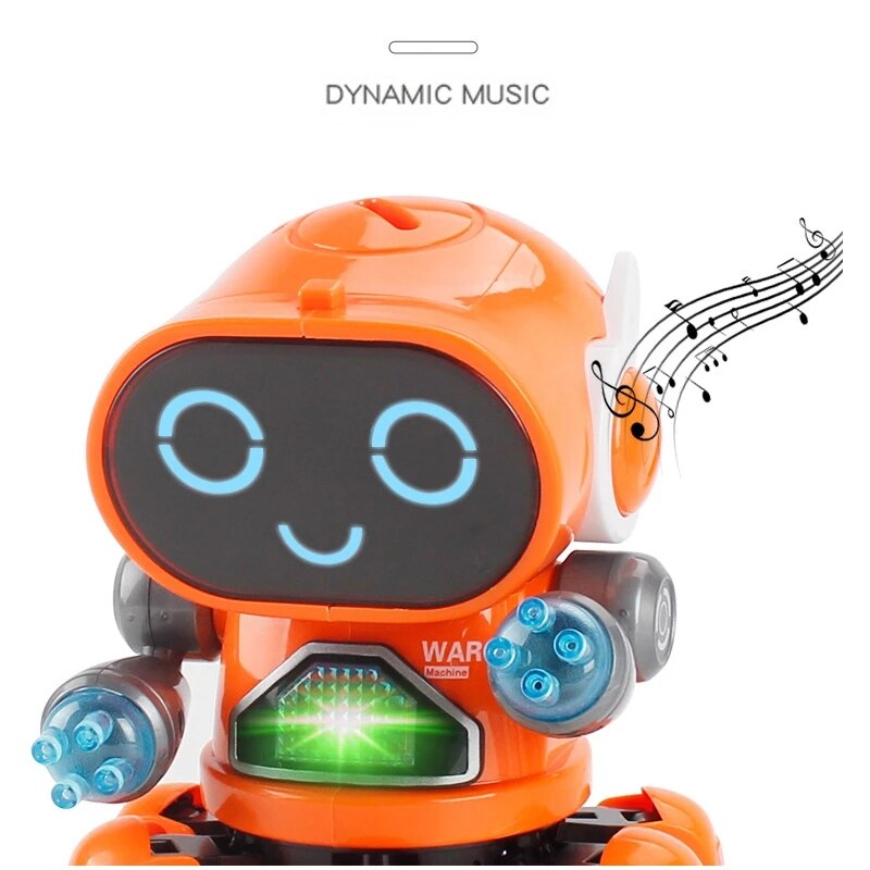 Electric Six-claw Robot Toy Intelligent Robot Mini Walking Singing Dancing RC Robot Toys Led Light Kids Educational Toys