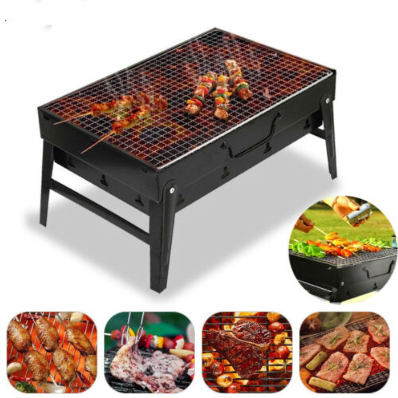 Kleine BBQ Barbecue Grill Vouwen Draagbare Houtskool Outdoor Camping Picknick Brander FoldableCharcoal Camping Barbecue Oven