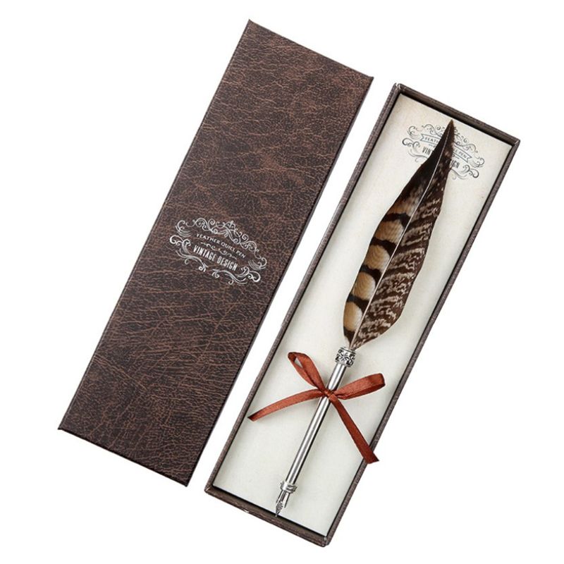 Retro Quill Dip Veer Pen Vulpennen Kalligrafie Writing Tool: 1