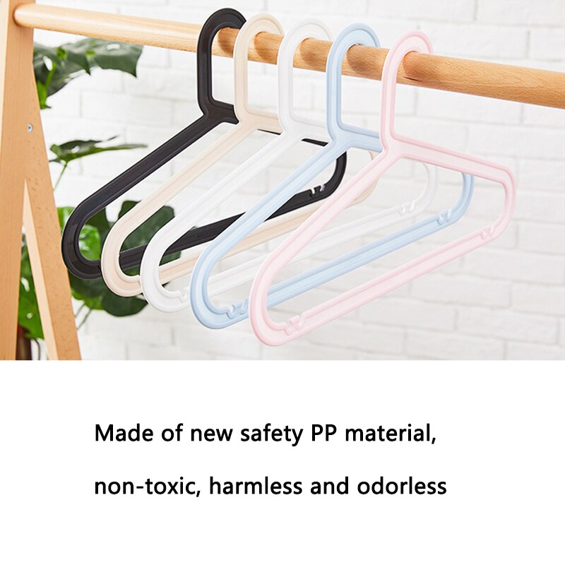 Cintres de rangement de garde-robe, 5 pièces/lot, sans couture, ménage en plastique pour adultes, multi-fonction, antidérapant, cintre de séchage de vêtements