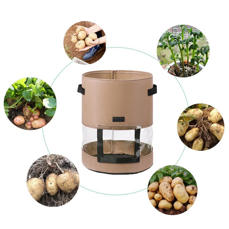 Borse per coltivazione di piante giardino domestico vaso di patate serra piantina di ortaggi borse per coltivazione idratante borsa da giardino verticale