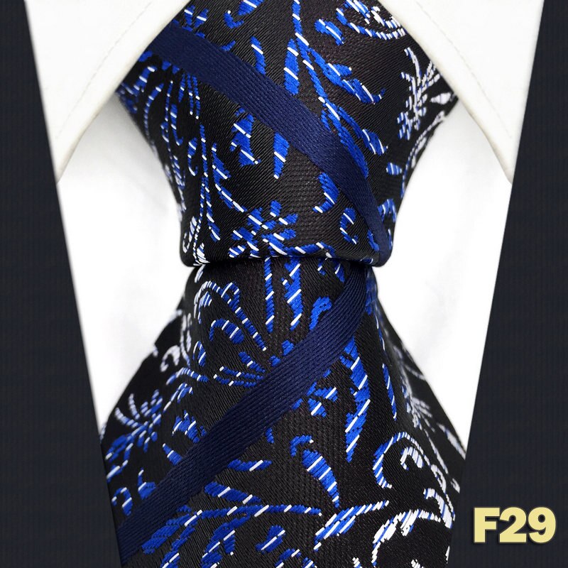 Krawatten Silk Business Krawatten für Herren Extra lange größe 63 "160cm Navy Blauen Streifen Hochzeit: FX29