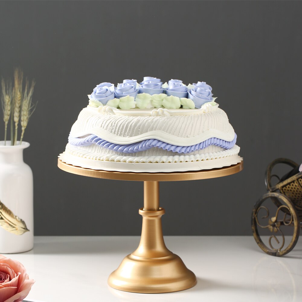 Round Cake Stand Pedestal Dessert Holder Metal Iron Cake Rack Base Wedding Party Birthday Cupcake Holder