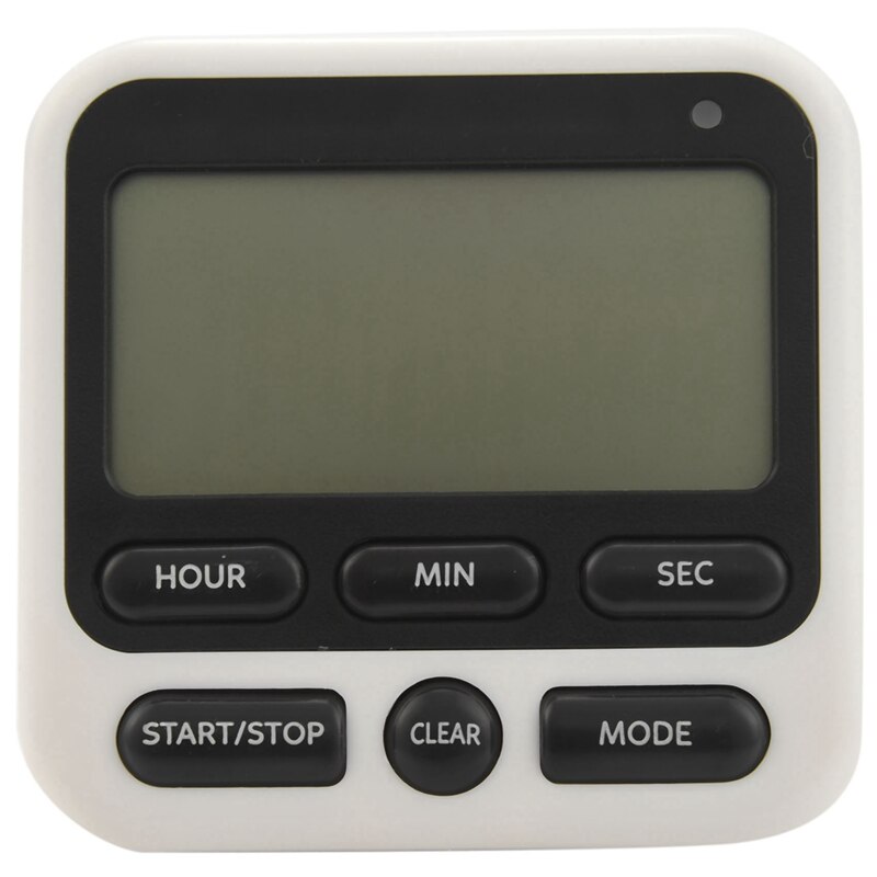 Digital Kitchen Timer with Mute/Loud Alarm Switch ON/OFF Switch, 12 Hour Clock &amp; Alarm, Memory Function Count Up &amp; Count Down fo