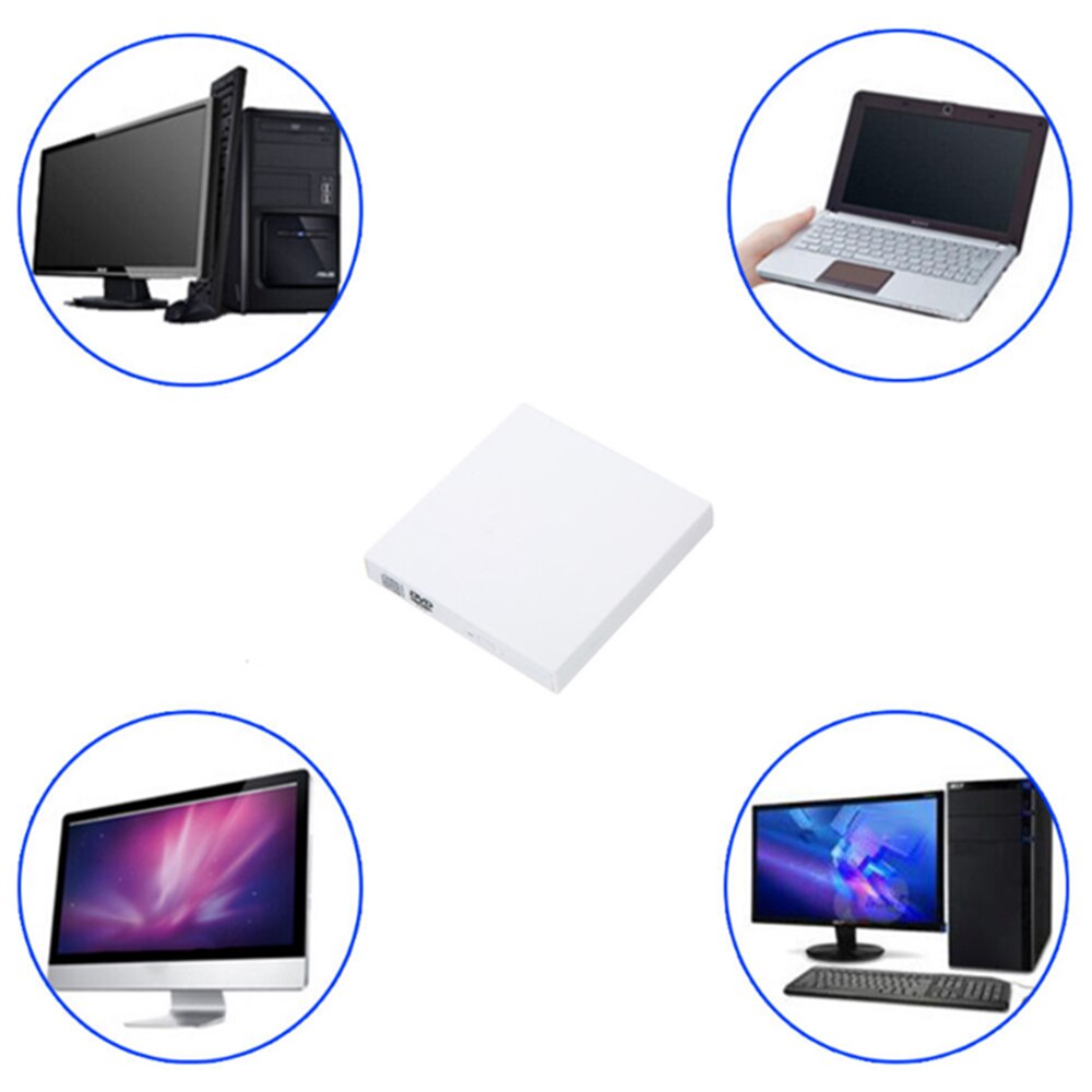 Masterizzatore portatile del lettore dello scrittore CD/DVD-RW di USB dell&#39;unità ottica del disco esterno