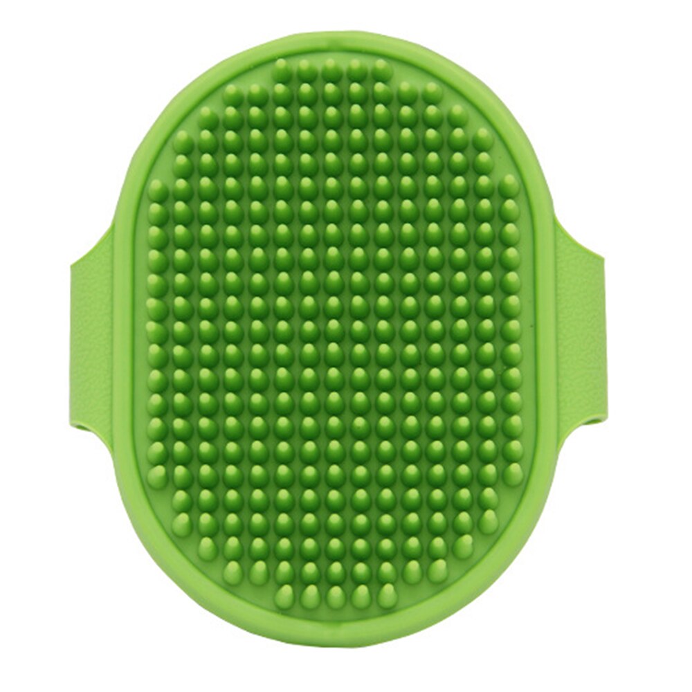Cepillo de baño para perros y gatos, guante de goma para el cuidado del pelo, masajeador, ducha, cepillos para perros,: Green
