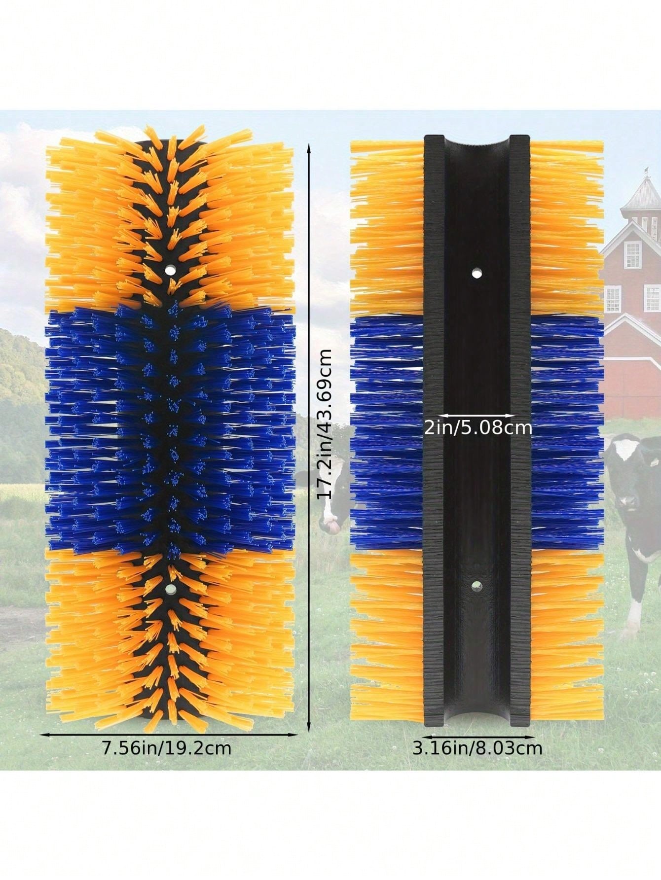 Farm Cattle Body Brush, Horse Body Brush, Dairy Cow Cleaning Brush, Cattle & Horse Universal Grooming Brush