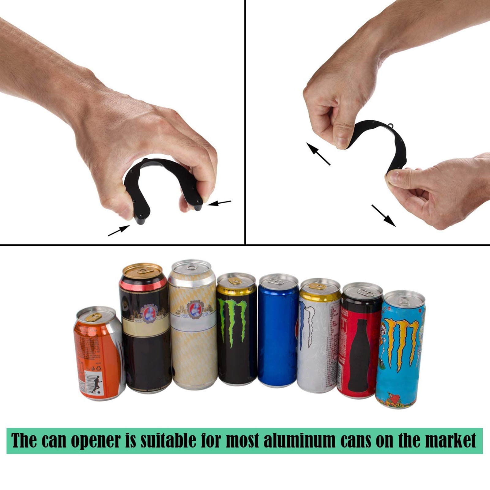 1PC Multifunctional Can Opener Bar Tool Safety Easy Manual Beer Canned Fruit Opener