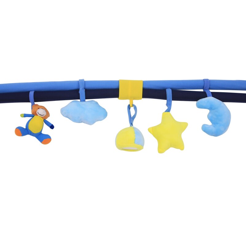Leksaker för barn riktigt mjuk baby lekhage mjuk baby spel staket kryp hinder med 5 st hängande klockor aktivitetsutrustning brinquedos