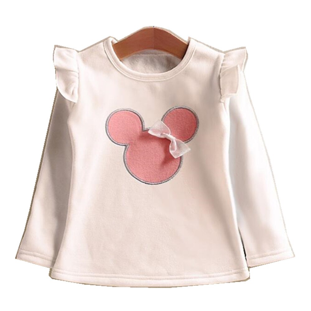 Peuter Kind Kleding Herfst Lange Mouwen T-Shirt Kids Cartoon Boog T-shirts Voor Baby Meisjes T-shirt Meisje Tops Tees 2 3 4 5 6 jaar