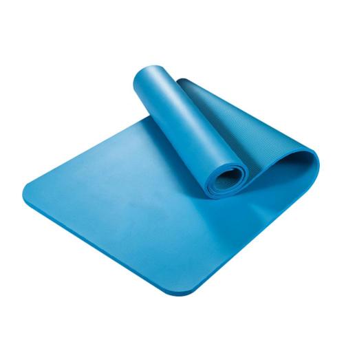 Anti-slip Yoga Mats Thicken NBR Yoga Exercise Pad Gym Home Fitness Exercise Yoga Pilates Mat For Fitness Gymnastics Pilates: Blue