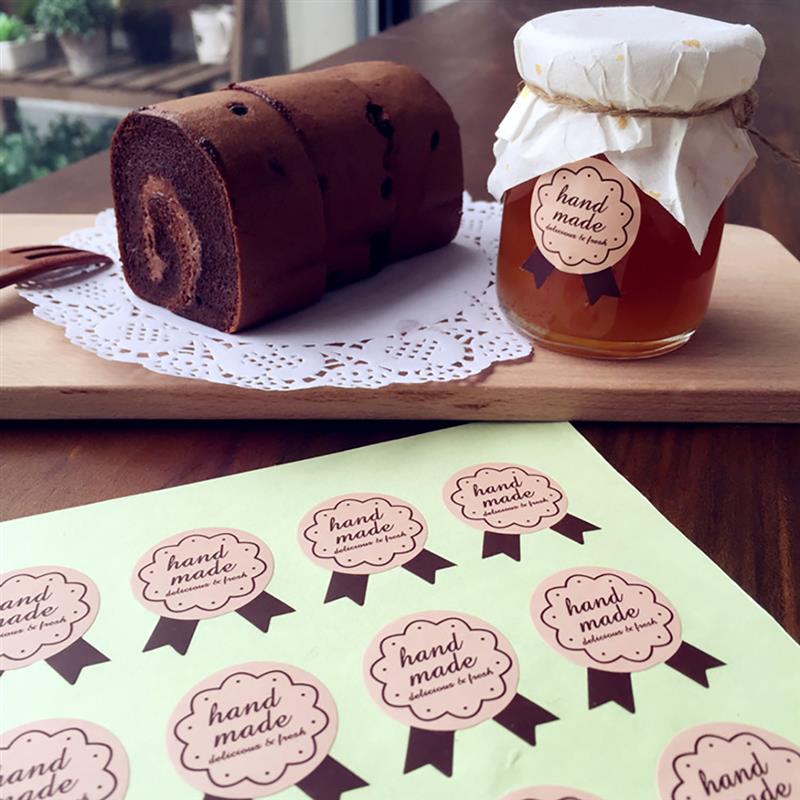 150Pcs Seal Sticker Sticker Afdichting Sticker Sealing Label Biscuit Taart Zak Label Zelfgemaakte Diy Bakken