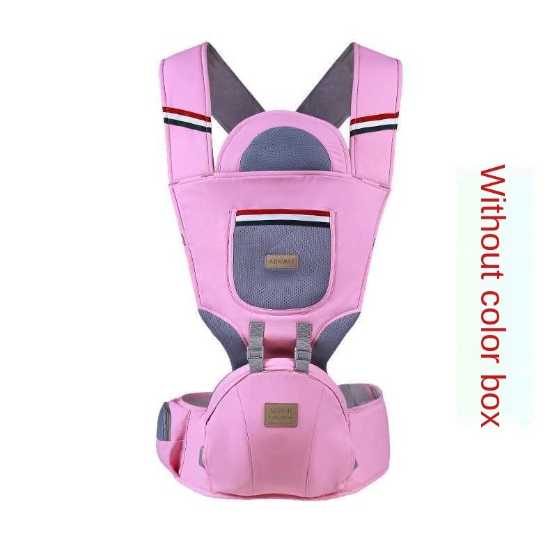 Porte-bébé multifonctionnel de luxe à la , casquette coupe-vent respirante, tabouret croisé à l'arrière pour bébé avec rangement: R