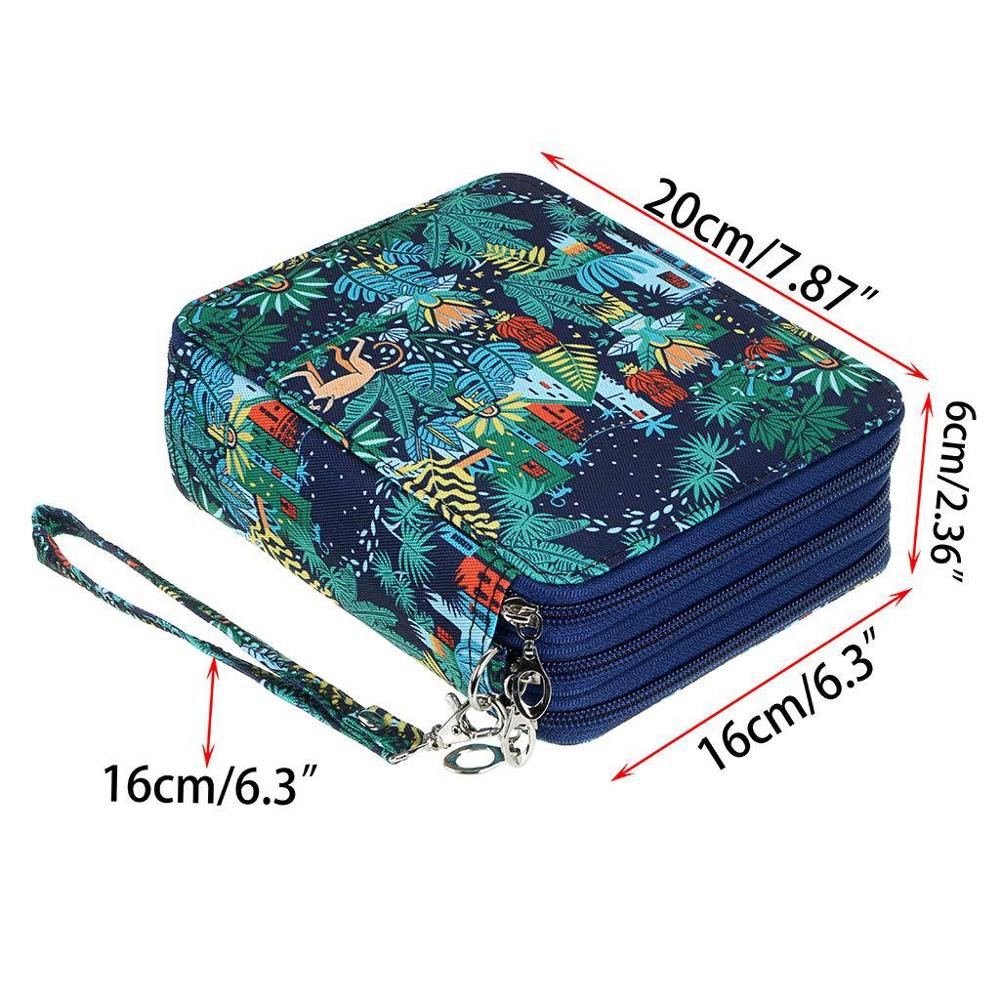 72 Holes Pencil Case School Cute Big Pencilcase for Girl Boy Cartridge Pen Box Large Pencase Storage Bag Kawaii Penal Stationery: Monkey