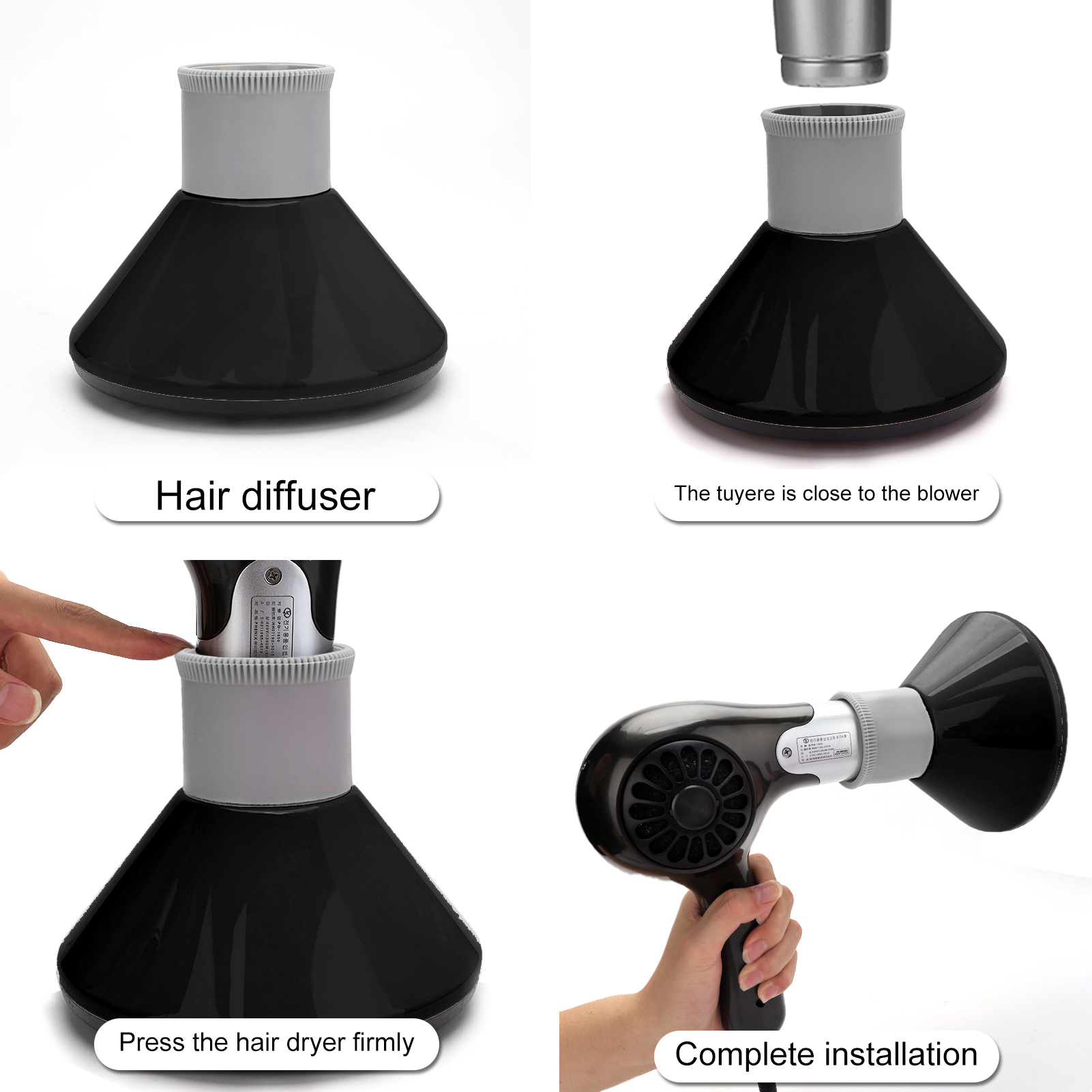 Capa difusora universal para salão de beleza, resistente à temperatura, ferramenta de silicone, barbearia, casa, cabeleireiro, encaracolado, suprimentos de estilo