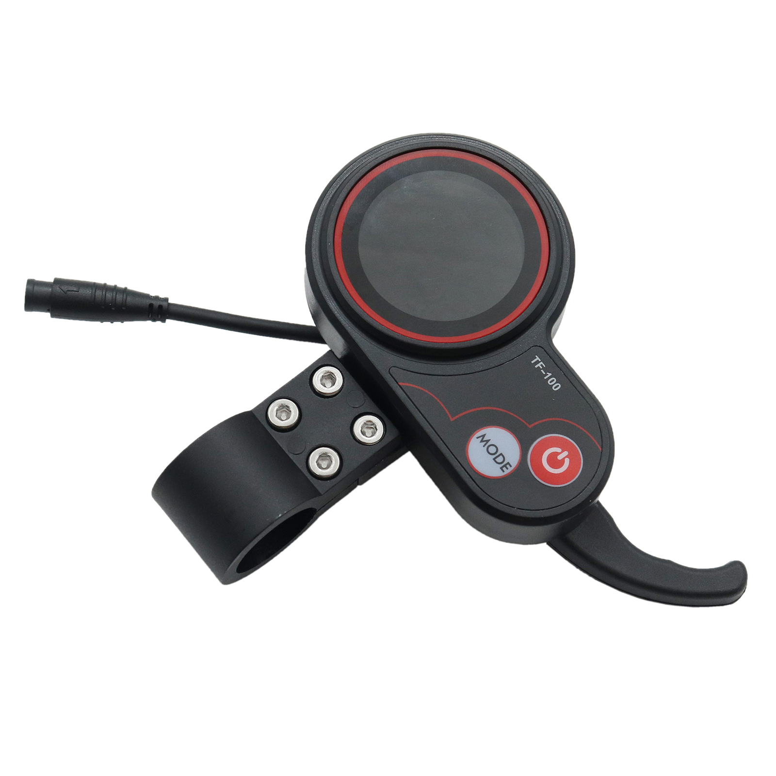 TF-100 Electric Scooter LCD Instrument Bicycle Accelerator Controller Power Switch Throttle Handlebar Refitting Accessories 5Pin: Yellow