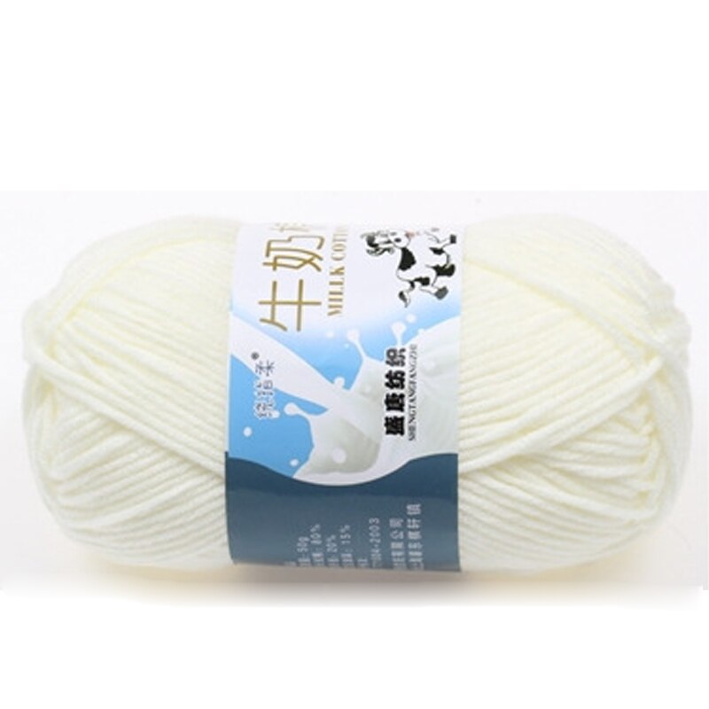 1 Roll Dyed Knitting Yarns Wool Soft Warm Baby Yarn Hand Knitted Yarn Crochet Yarn Milk Cotton Wool Apparel Fabric Accessories
