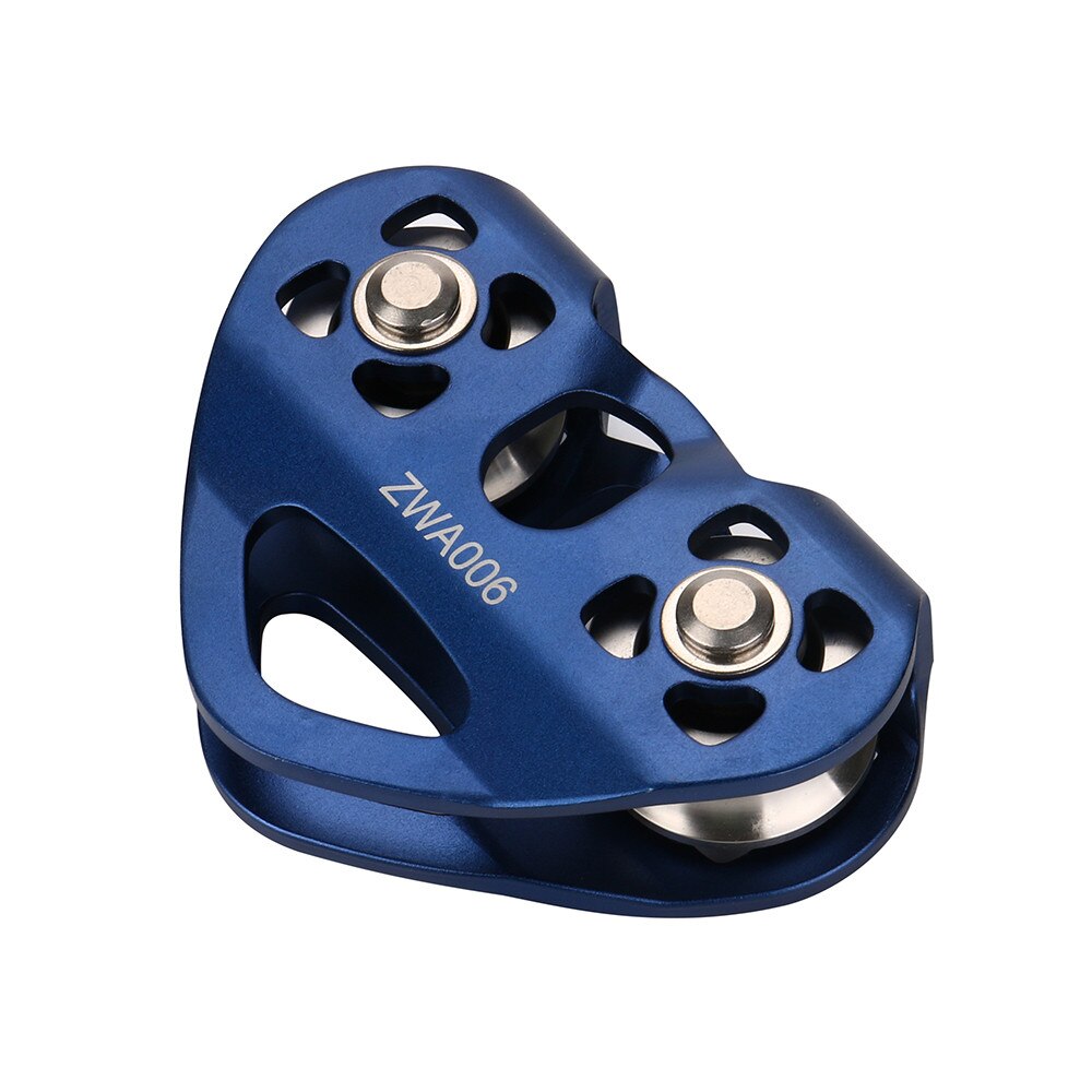Zip Line Trolley Pulley Outdoor Rock Climbing Rescue Dual Pulley Stainless Steel Sheaves 5600lbs / 25KN