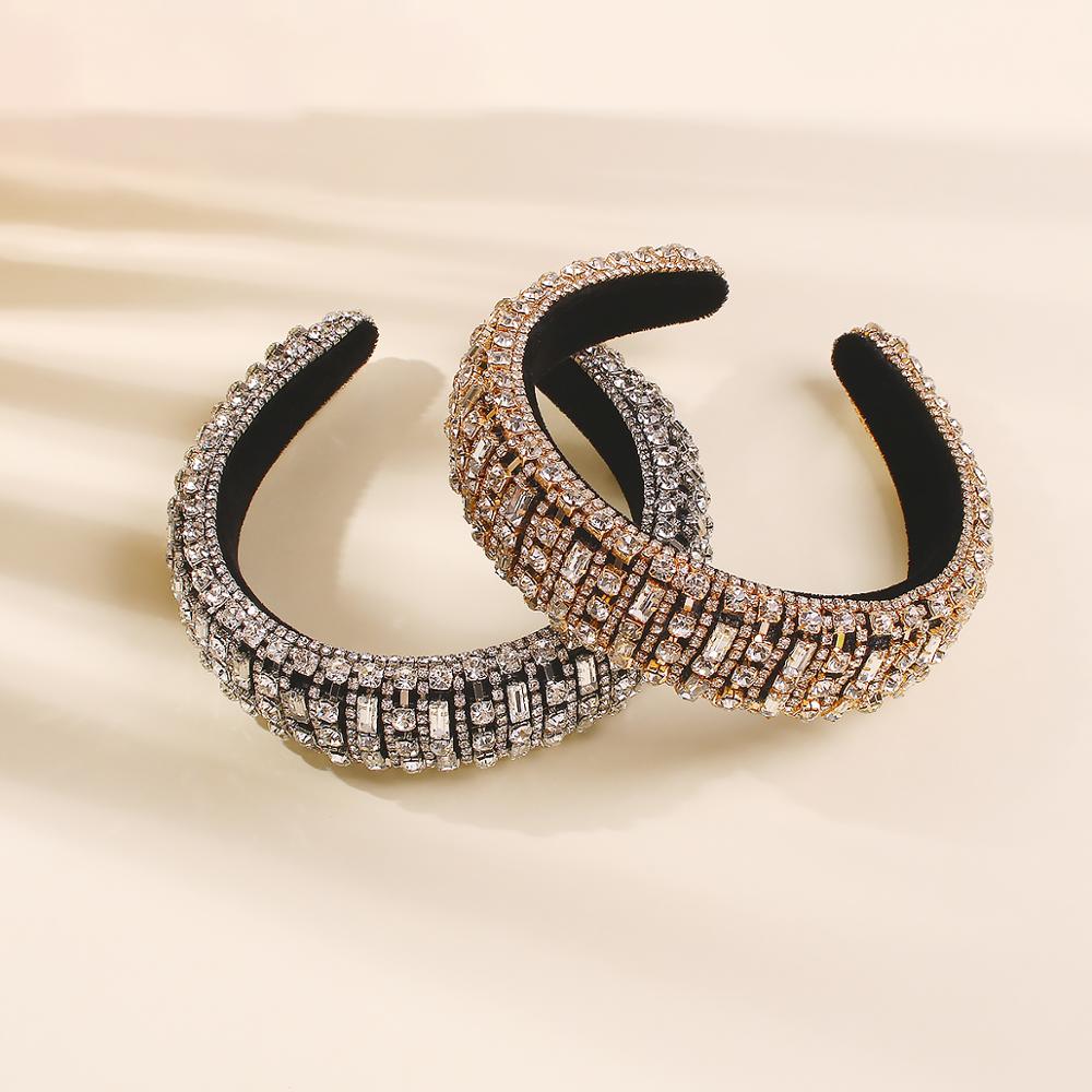 Mulheres coroa bandana menina senhoras strass hairbands cristal cheia hoop cabelo headwear festa de casamento acessórios para o cabelo ornamentos