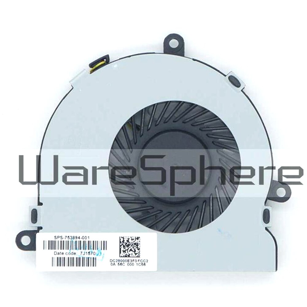 Original cpu køleventilator til hp hp pavilion 250 g3 246 g3 14-r 15-g 15-r 15-h 245 g3 753894-001 dc28000 e 3 f 0 dfs 470805 cl 0t-fg77