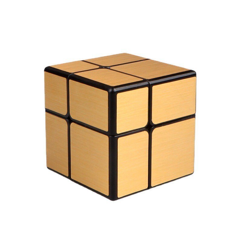 Moyu Meilong Strange-Shape Magic Cube Klavertje Vier/Dubbele Skew / Polaris / Maple Bladeren Skew Beroep puzzel Onderwijs: Mirror 2x2 Golden