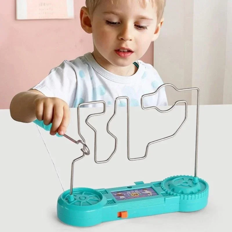 Kids Collison Elektrische Schok Speelgoed Onderwijs Elektrische Touch Doolhof Spel Party Grappig Spel Wetenschapsexperiment Speelgoed voor Kinderen