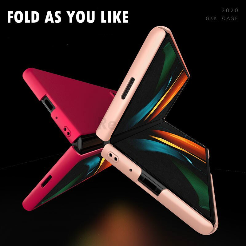 Di lusso di Caso Sottile Per Samsung galaxy Z Fold 2 Caso Duro Opaco di Plastica Cassa Del Telefono Per La Galassia Z Fold 2 5G Coperchio di Protezione Completa