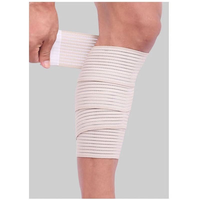 Multi-purpose 90cm fitness sport skinnebensbeskytter underbensbeskytter lægskaft beskyttelse bandage bælte bånd knæpude til mænd kvinder: Nøgen