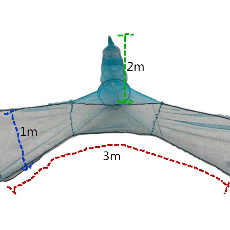Rete da pesca automatica pieghevole rete da pesca granchio pesce aragosta gamberetti pesciolino esca da pesca rete da pesca cattura rete da pesca trappola esca: giallo