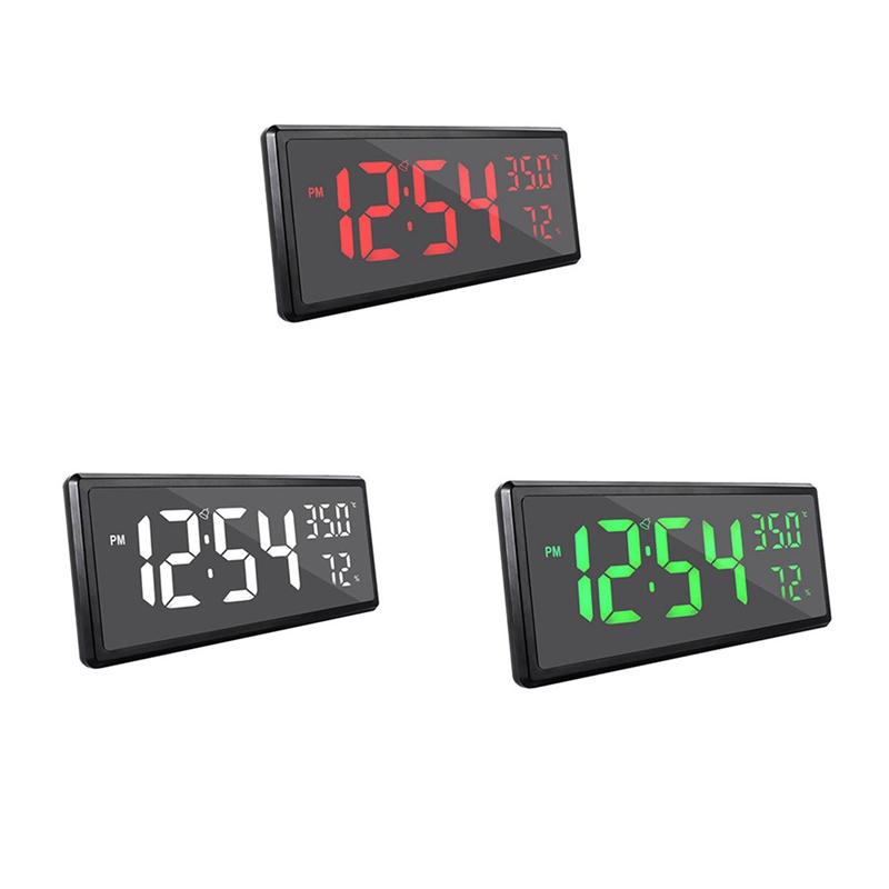 LED Digital Alarm Clock Temperature Date Display Desktop Mirror Clocks Home Table Decoration Electronic Clock CNIM