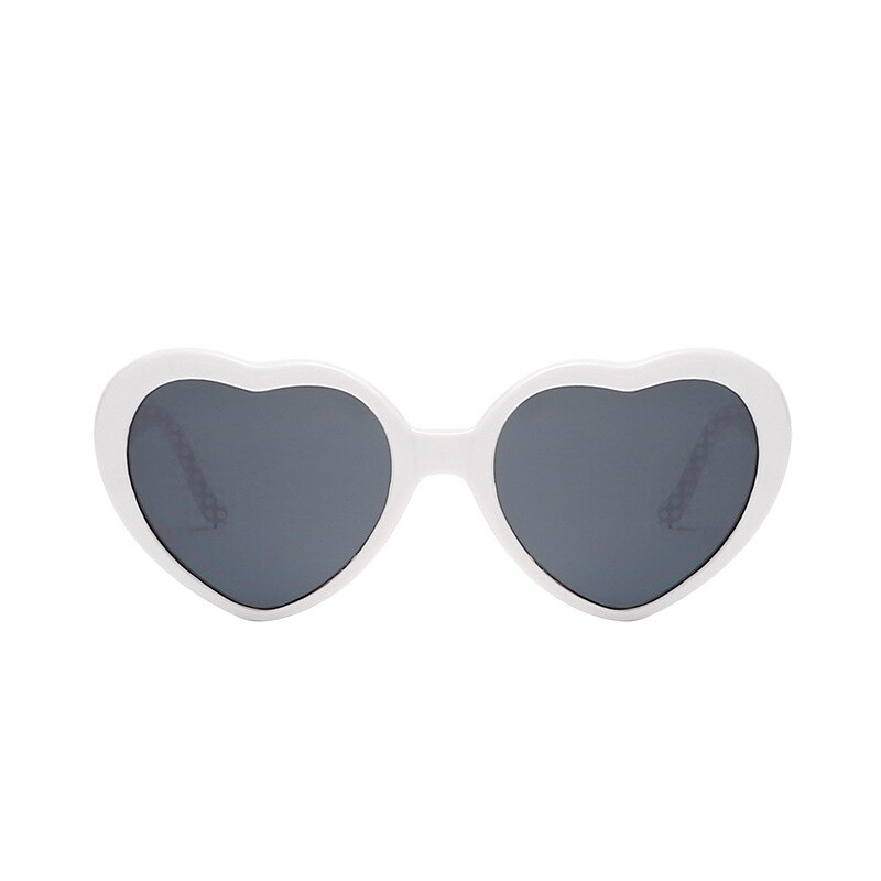 Love Heart Shaped Effects Glasses Watch The Lights Change to Heart Shape At Night Diffraction Glasses Sunglasses: White