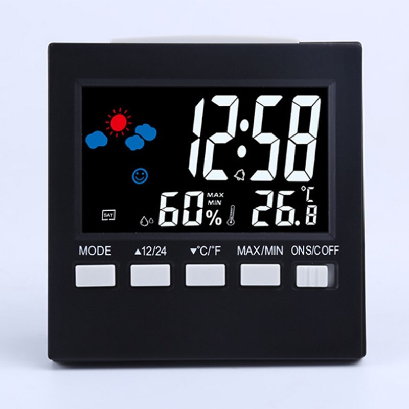 Multifunctional Perpetual Calendar Clock LED with Backlight Temperature and Humidity Display Clock