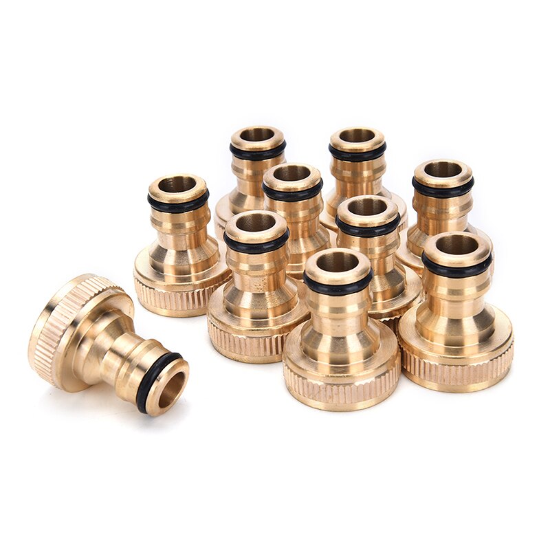 2 Stuks 3/4 &quot;Messing Schroefdraad Tap Tuinslang Sluit Adapter Tap Snap Montage Pijp