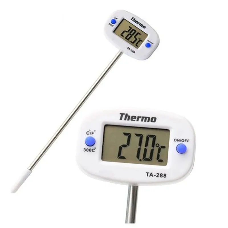 Therye.com-288 -50 ℃ ~ 300 ℃ pour aliments, sonde en acier inoxydable, gril liquide à affichage numérique électronique: Default Title