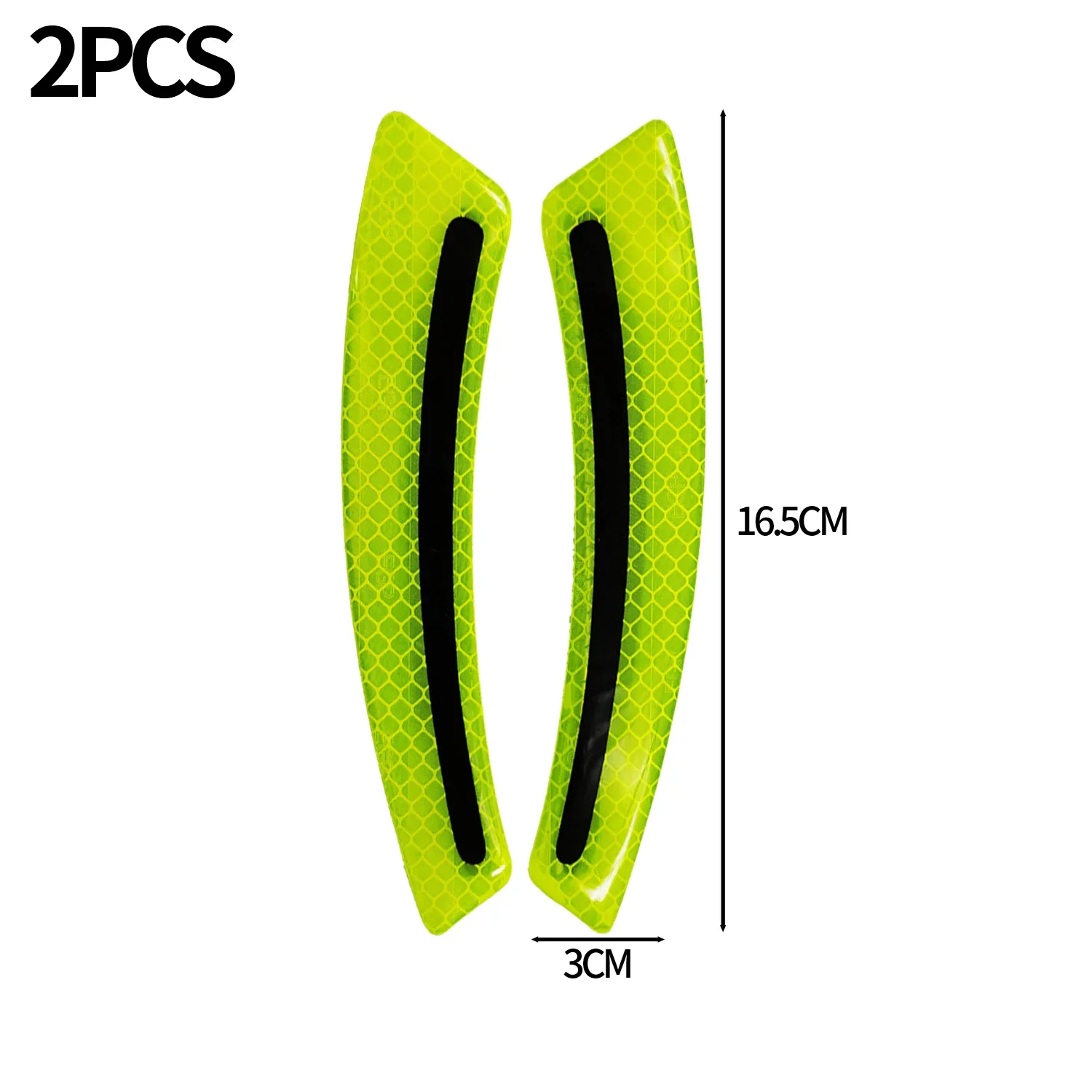 Car Wheel Eyebrow Anti-collision Strip Luminous Reflective Car Sticker Anti-collision Scratch Night Driving Safety Guard Sticker: Red