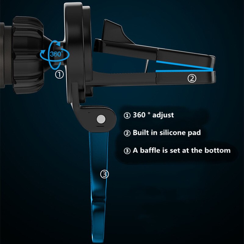 Magnetic wireless charger base for apple iphone 13, 12 11 huawei, samsung, fast charging mobile phone car navigation mount