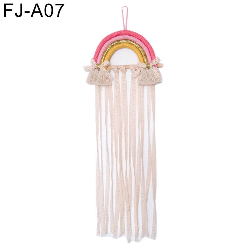 Style Cute Rainbow Hairpin Hair Clip Holder Storage Organizer Girl Room Hanging Ornament Decoration Crafts: FJ A07