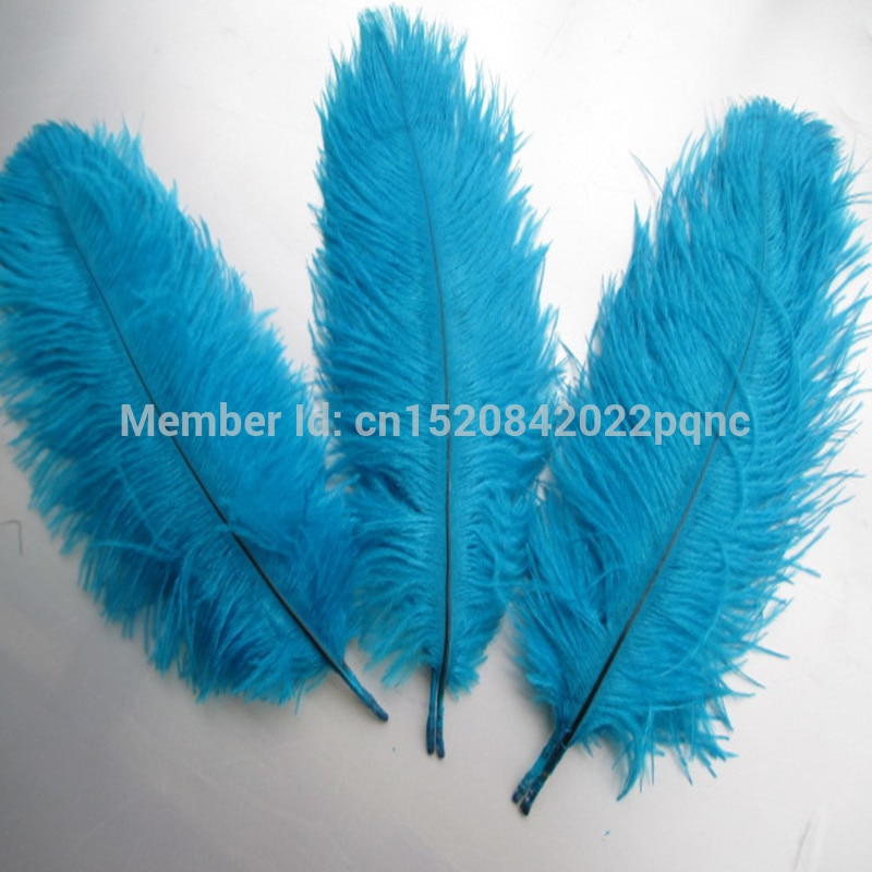 10pcs mooie sky blue struisvogelveren 6-8 inches/15-20 cm voor party/bruiloft Decoratie