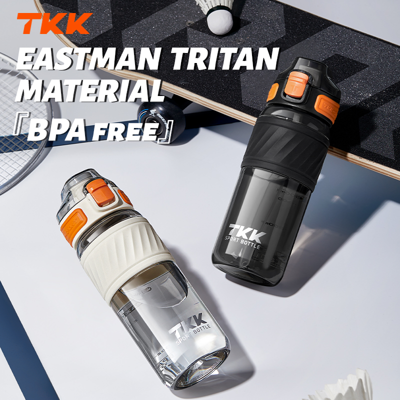 Tkk 500/600ml bpa-fri sportvattenflaska tritan bpa-fri läckagesäker plastmugg skolbarnsflaska