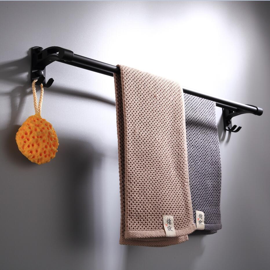 Porte-serviettes Double barre en aluminium, espace de montage mural, cuisine salle de bains porte-serviettes, accessoires de salle de bains
