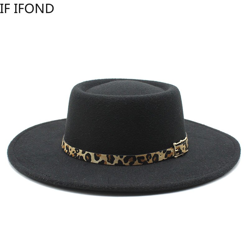 Fedora Hoed Voor Mannen Vrouwen Casual Brede Rand Jazz Hoed Herfst Winter Panama Vilten Hoed Ronde Top Party Formele Hoed