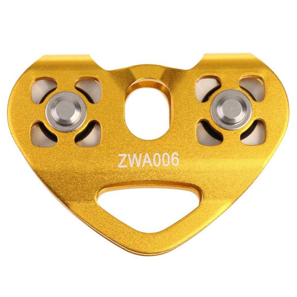 10.6 * 7.2 cm 30KN Pulley Tandem Pulley Tandem Pulley for 8-13mm Ropes For Climbing/Rescue/Aloft Work/Technique/Caving etc